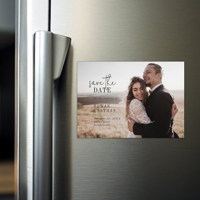 Convite Foto Chic Moderna Salva a Data (Criador carregado)