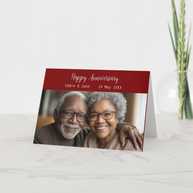 Convite Foto de aniversário dobrada Carteira de aniversári (Frente)