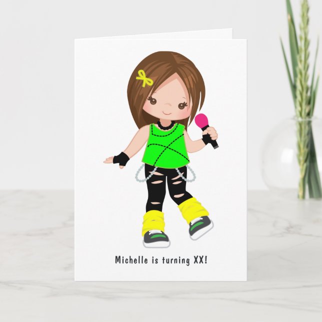 Convite Foto de Festa de aniversário em estrela do Rock da (Frente)