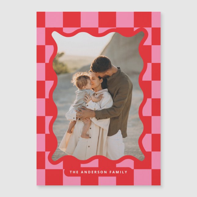 Convite Foto de Natal mínima do controlo moderno das ondas (Frente)