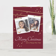 Foto de Natal Vermelho Saudando Linhas Geométricas