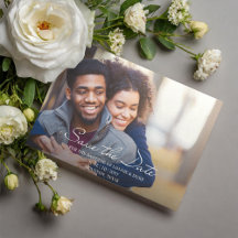 Foto divertida Joyful Casamento Salve a Data