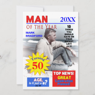 Convite FOTO, Inserir/Nome/AGE, HOMENS, Mag.Cobrir