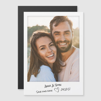 Convite Foto instantânea com notas manuscritas Save the Da