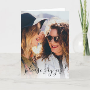 Convite Foto Moderna Você Será Minha Porta-Voz