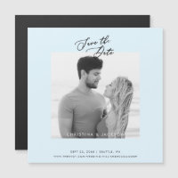 Foto P&B Casamento Azul Gelo Save the Date