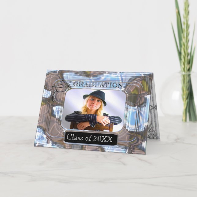Convite Foto personalizável de classe de gradação (Frente)