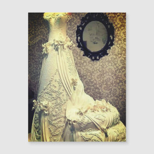 Convite Fotografia de Bolo de Vestido de Noiva