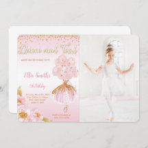 Convite Fotográfico Ballerina