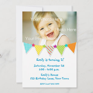 Convite Fotográfico Colorido de Barragens de Aniv