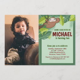 Convite Fotográfico de Aniversário da Selva