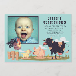 Convite Fotográfico de Aniversário de criança do e