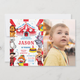 Convite Fotográfico de Aniversário do Circus