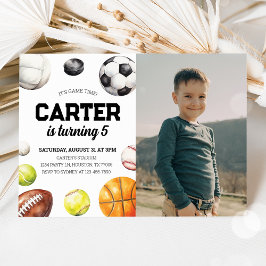Convite Fotográfico de Aniversário do Esporte