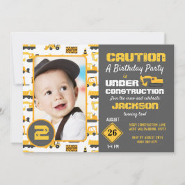 Convite Fotográfico de Aniversário para Caminhões 