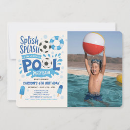 Convite Fotográfico de Aniversário para Festa de P