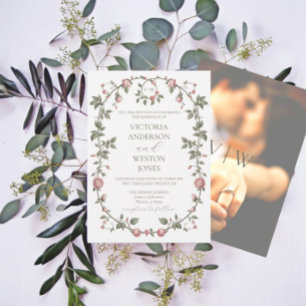 Convite Fotográfico de Casamento Verde de Garden S