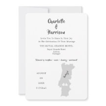 Convite Fotográfico de Destino de Casamento em Por