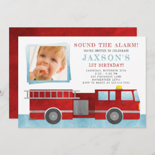 Convite Fotográfico de Festa de aniversário de Fir