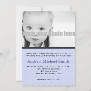 Convite Fotográfico de Natal/Batismo/Dedicação