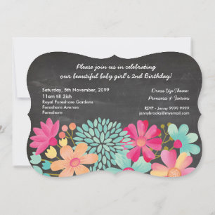 Convite Fotográfico de Número de Festa de segundos