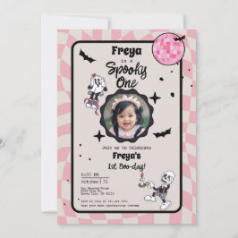 Convite Fotográfico de primeiro aniversario Spooky