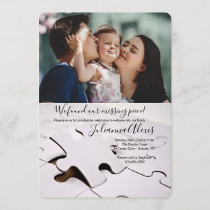 Convite Fotográfico de Quebra-cabeça