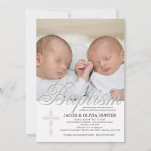 Convite Fotográfico de Silver do Batismo