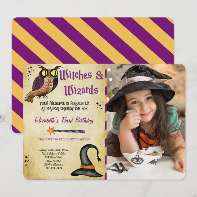 Convite Fotográfico Halloween (Frente/Verso)