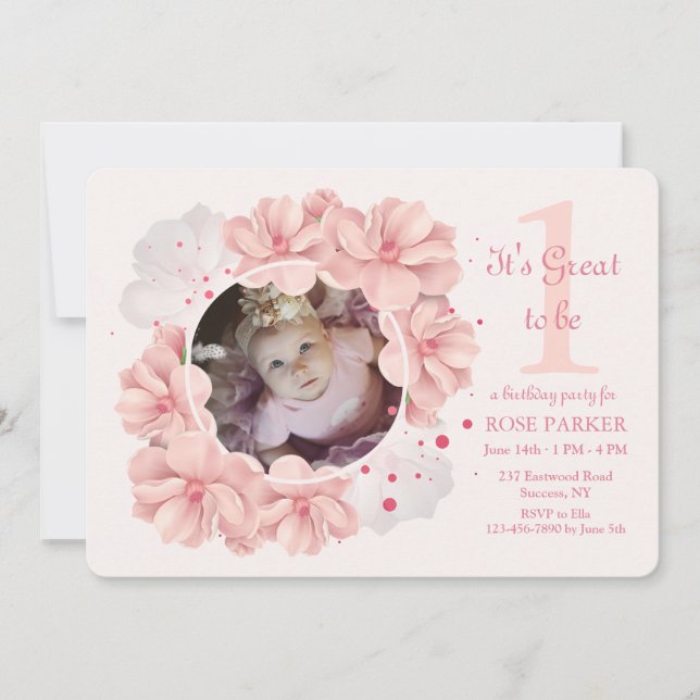 Convite Fotográfico Magnolia Frame (Frente)