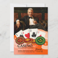 Convite Fotográfico Noite de Casino Quatro Aces