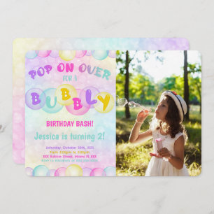 Convite Fotográfico para bolhas