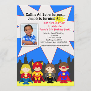 Convite Fotográfico para Festa de aniversário de