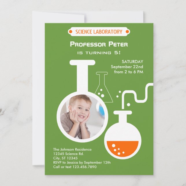 Convite Fotográfico para Festa de aniversário de C (Frente)