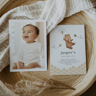 Convite Fotográfico para o primeiro dia de urso de