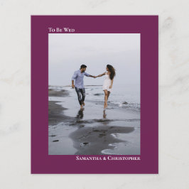 Convite Fotográfico Simples de Casamento de BUDGET