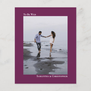 Convite Fotográfico Simples de Casamento de BUDGET