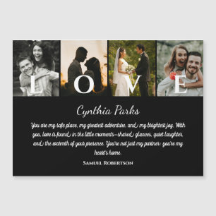 Convite Fotos Personalizadas 4 Pretas Elegantes Para Casam