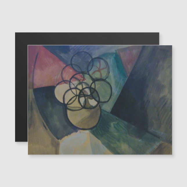 Convite Francis Picabia, Caoutchouc, 1909, Abstrato Art (Frente/Verso)