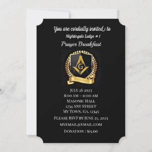 Convite Freemason Prayer Breakfast