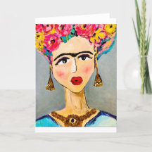 Frida Kahlo Note Card (cartão de nota) 