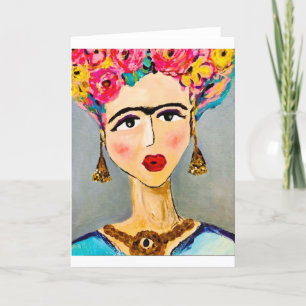 Convite Frida Kahlo Note Card (cartão de nota)