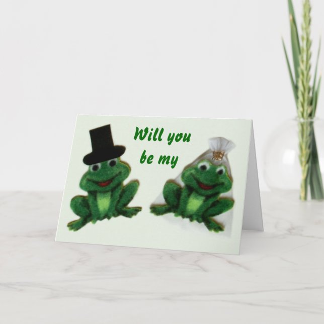 Convite Froggy Wedding - Solicitação de Participante (Frente)