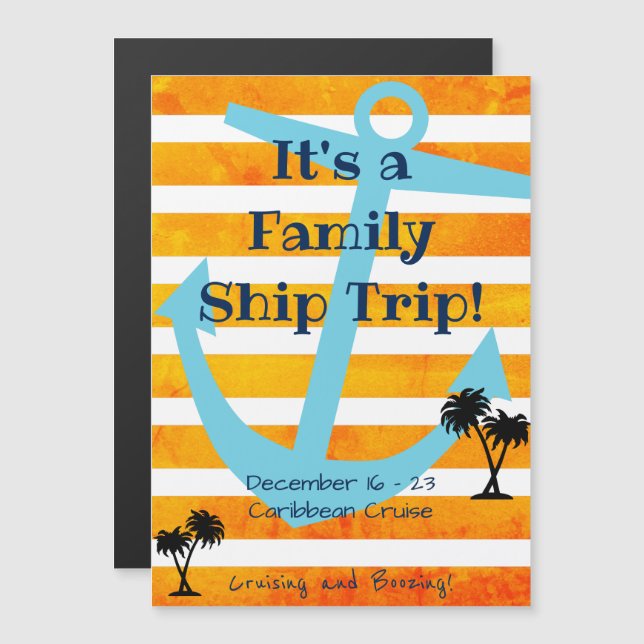 Convite Fundo Laranja do Magnet da Porta de Cruzamento Sta (Frente/Verso)