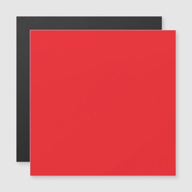 Convite Fundo Vermelho Sólido (Frente/Verso)