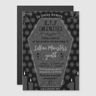 Convite Funeral para a minha juventude Morte aos meus 20 a