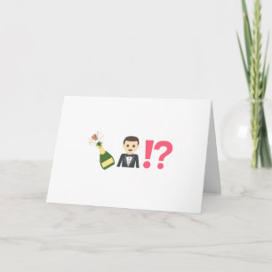 Convite Funny Emoji Groomsman Request