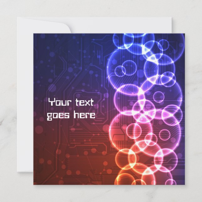 Convite futurista do design (Frente)