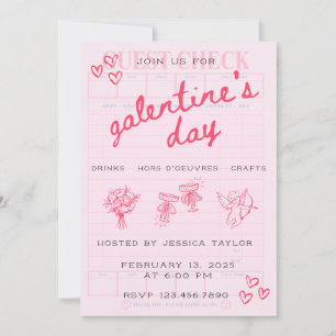 Convite Galentine’s Day para Amigas
