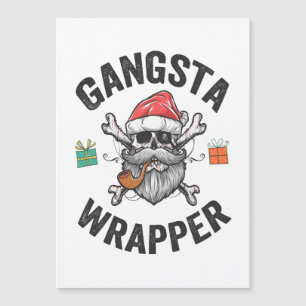 Convite Gangsta Wrapper Engraçado Papais noeis de Natal Pr